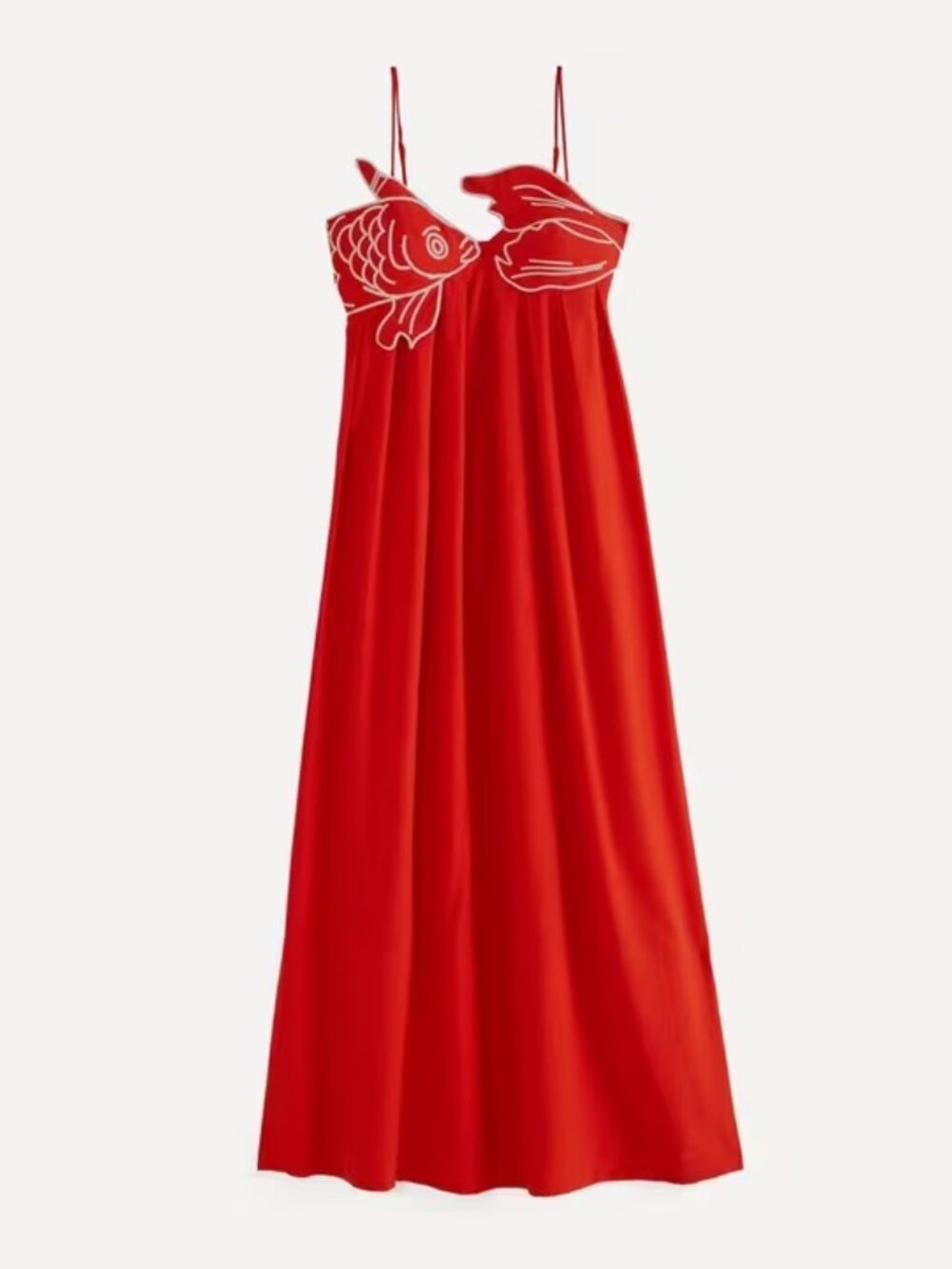 Farm Rio Red Fish Top Maxi Dress - Picture 2 of 5
